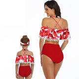 Family Matching Swimwear Mom and Daughter 2 Piece Swimsuits