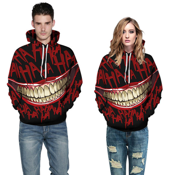 Men's Hoodies 3D Printing Halloween Party Costume