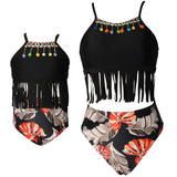 Mother and Daughter Two Piece Swimsuits Swimwear