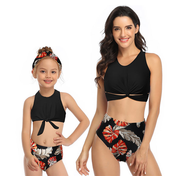 2020 Family Matching Swimwear Mom and Daughter 2 Piece Swimsuits