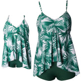 Family Matching Swimwear Mom and Daughter 2 Piece Swimsuits Tropical Designs