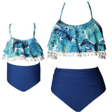 Family Matching Swimwear Mom and Daughter 2 Piece Swimsuits