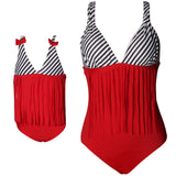 2020 Family Matching Swimwear Mom and Daughter One Piece Swimsuits