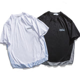 Men's White T-Shirt Stripe