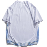 Men's White T-Shirt Stripe