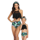 Family Matching Swimwear Mother and Daughter 2 Piece Swimsuit