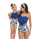 Family Matching Swimwear Mother and Daughter 2 Piece Swimsuit