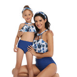 Family Matching Swimwear Mom and Daughter 2 Piece Swimsuits