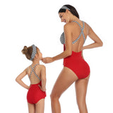 2020 Family Matching Swimwear Mom and Daughter One Piece Swimsuits