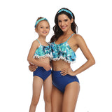 Family Matching Swimwear Mom and Daughter 2 Piece Swimsuits