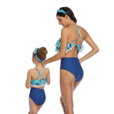 Family Matching Swimwear Mom and Daughter 2 Piece Swimsuits