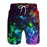 Diamond Geometric Beach Board Shorts