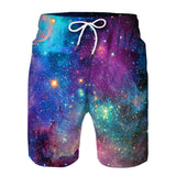 Colorful Galaxy Beach Board Shorts