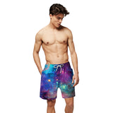 Colorful Galaxy Beach Board Shorts