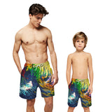 Colorful Galaxy Beach Board Shorts