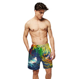 Colorful Galaxy Beach Board Shorts