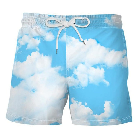 Mens Blue Beach Shorts