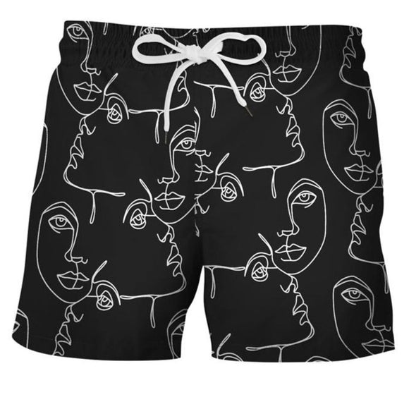 Mens Black Swim Trunks