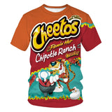 Men's T-Shirts 3D Cheetos Printed Pattern