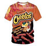 Men's T-Shirts 3D Hot Cheetos Printed Pattern