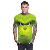 Men's T-Shirts 3D Grinch Printed Pattern