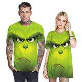 Men's T-Shirts 3D Grinch Printed Pattern