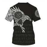 Men's T-Shirts 3D Viking Myth Printed Pattern