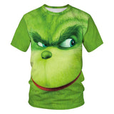 Men's T-Shirt 3D Grinch Printed Pattern