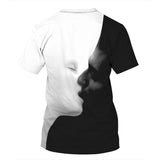 Men's T-Shirt 3D Couples Printed Pattern