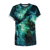 Men's T-Shirt 3D Luminescent Galaxy Printed Pattern