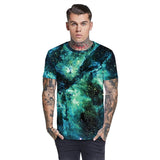 Men's T-Shirt 3D Luminescent Galaxy Printed Pattern