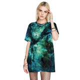 Men's T-Shirt 3D Luminescent Galaxy Printed Pattern