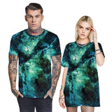 Men's T-Shirt 3D Luminescent Galaxy Printed Pattern