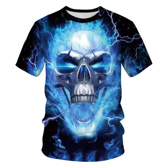 Men's T-Shirt 3D Ugly Skull Printed Pattern