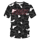 Men's Graphic T shirt  Starry Cat Pattern