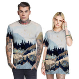 Men's Graphic T shirt Forest Pattern