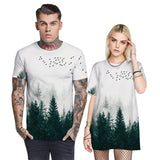 Men's Graphic T shirt Forest Pattern