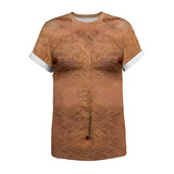 Men's T-Shirt 3D Chest Hair Printed Pattern