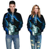 Mens Hoodies 3D Printing Animal Pattern Costume