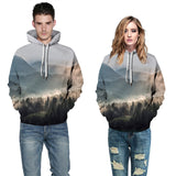 Men's Hoodies 3D Printing Forest Cat Pattern