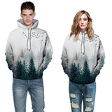 Men's Hoodies 3D Printing Forest Cat Pattern