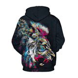 Men's Hoodies Animal Pattern