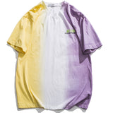 Men's White T-Shirt Gradual Rainbow