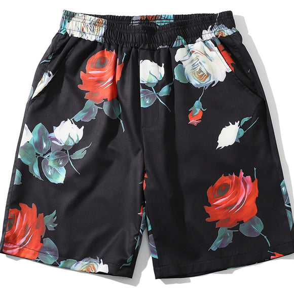 Men's Floral Beach Shorts