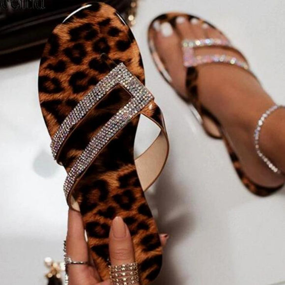 Women Leopard Flip-flops