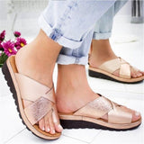 Women Artificial PU Shoes Slippers