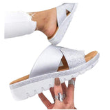 Women Artificial PU Shoes Slippers