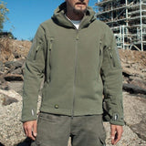 Men Winter Thermal Fleece Tactical Jacket